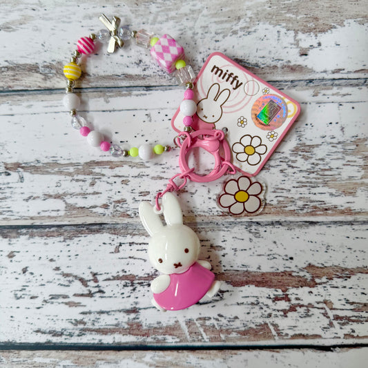 Pink Miffy Key Chain