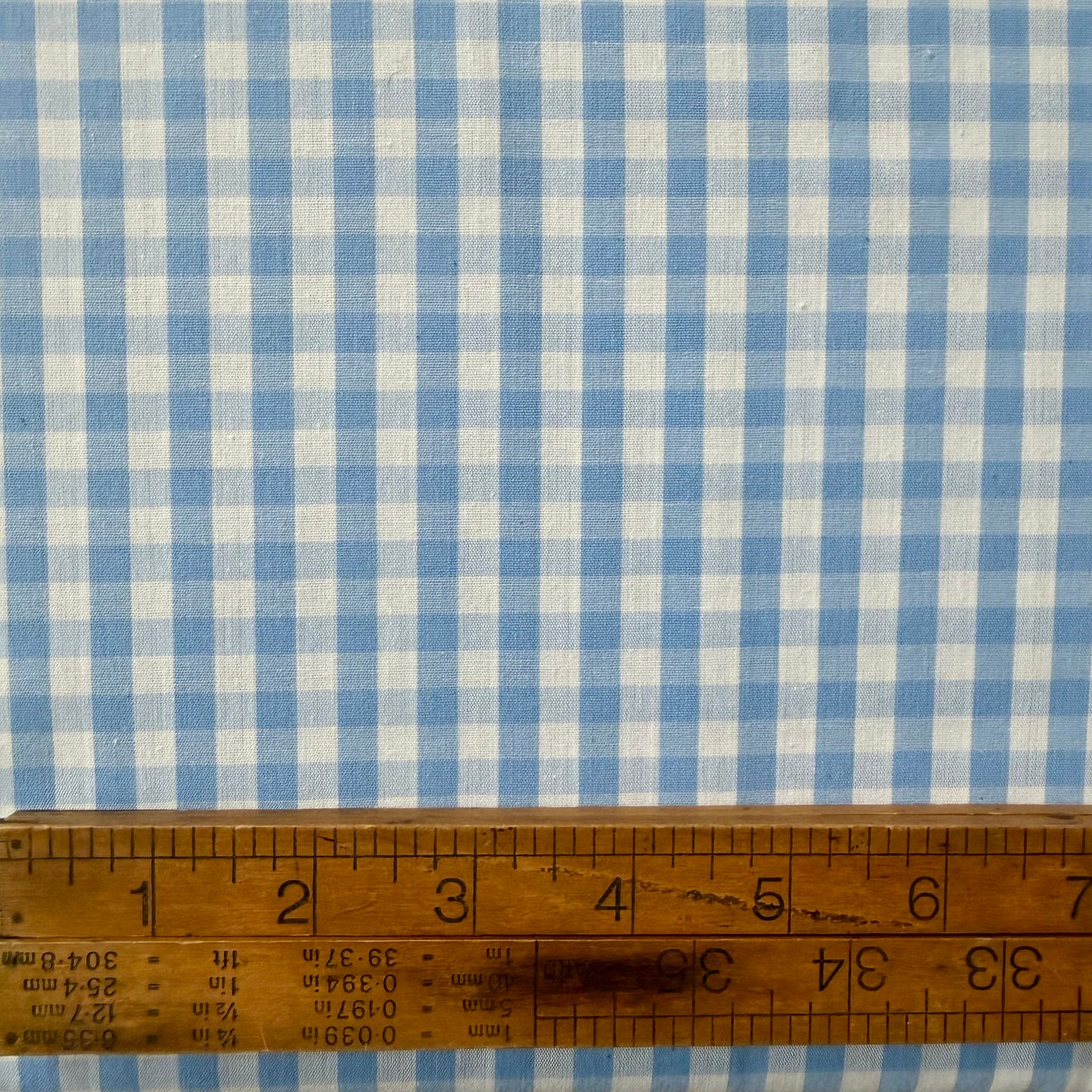 1/4” Gingham - Light Blue