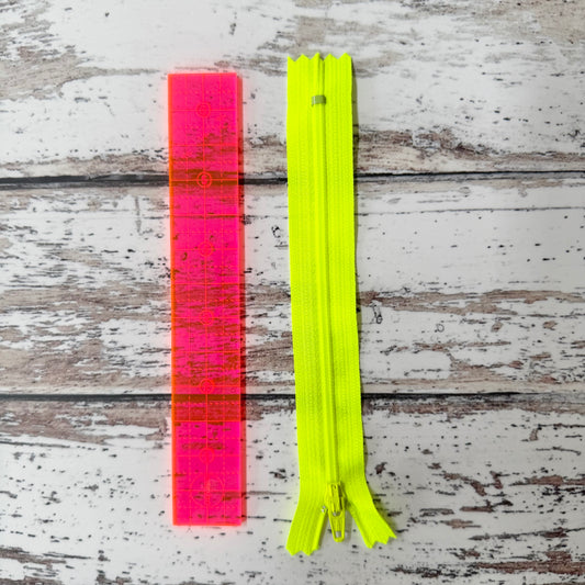 Neon Zipper - Yellow - 6” YKK