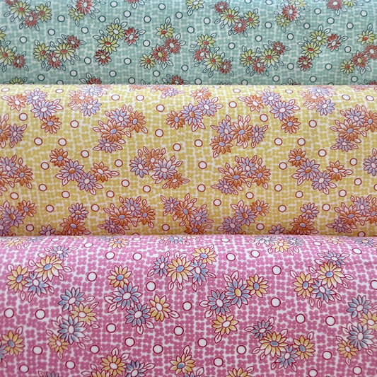 Daisies in Green - Textile Pantry by Junko Matsuda