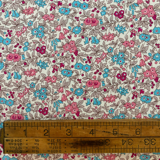 Liberty Quilting Cotton - Flower Show Midnight Garden Collection - Forget Me Not Blossom