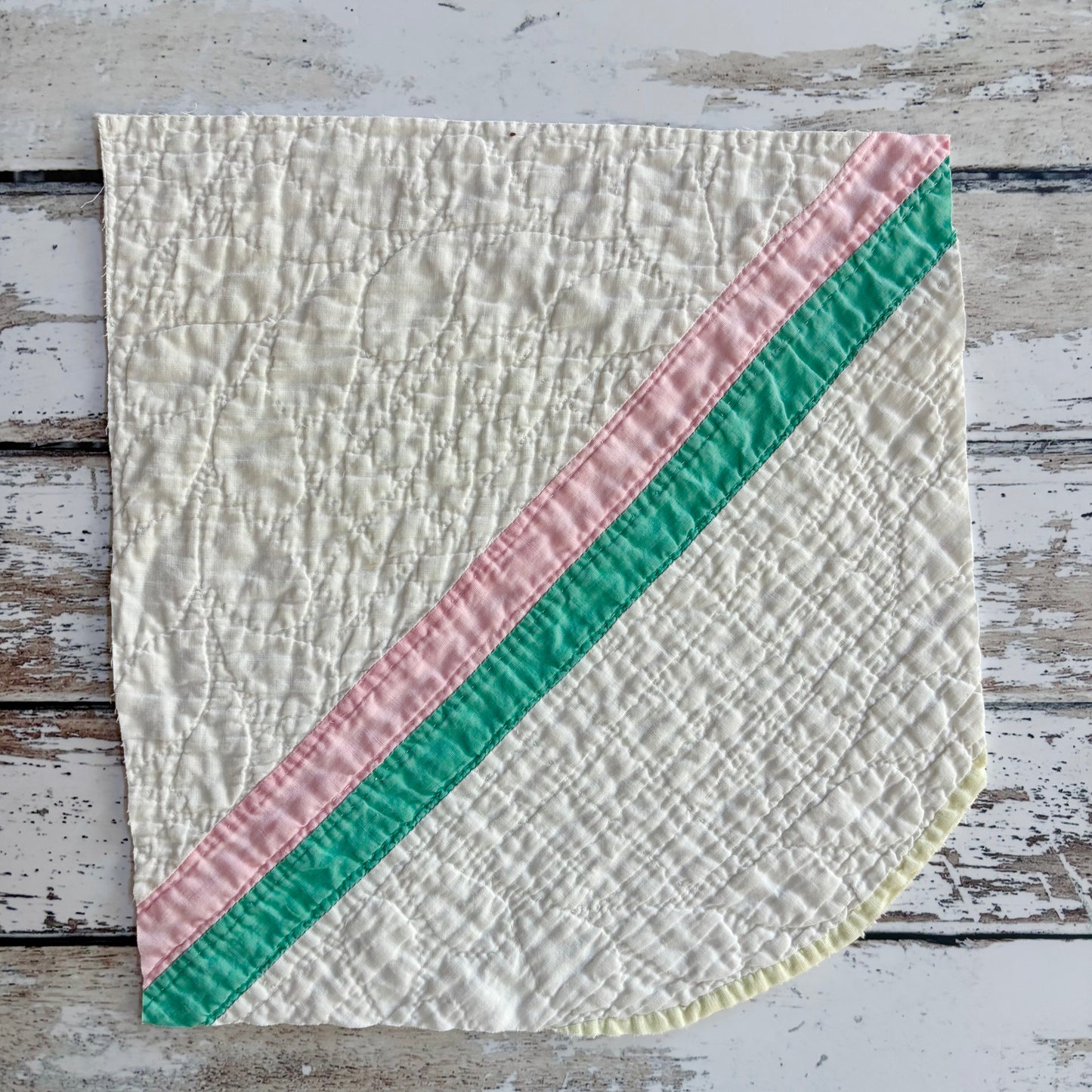 Vintage Quilt Piece (approx 9” x 9”)