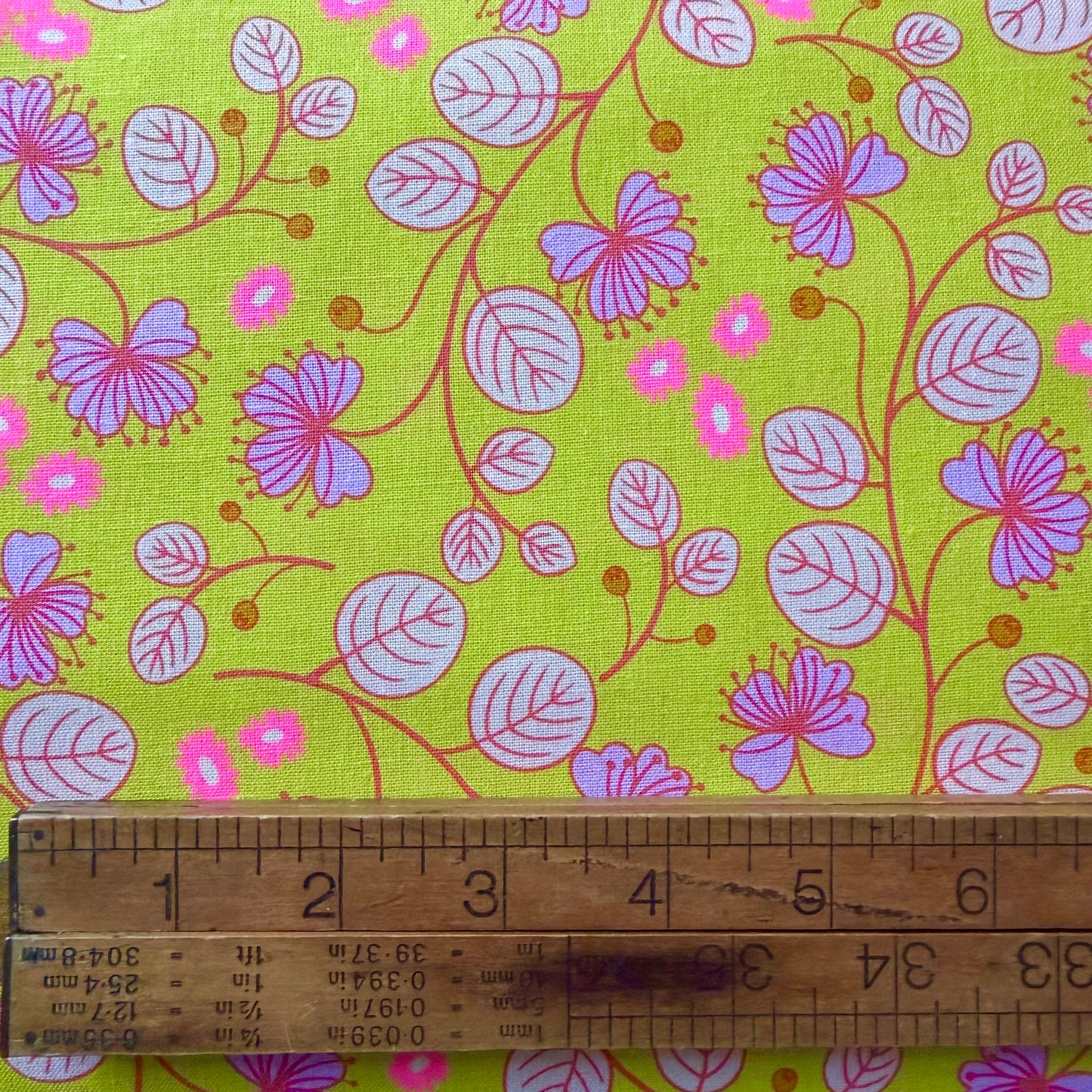 Caper Floral in Citron - Lofi Linen - Ruby Star Society