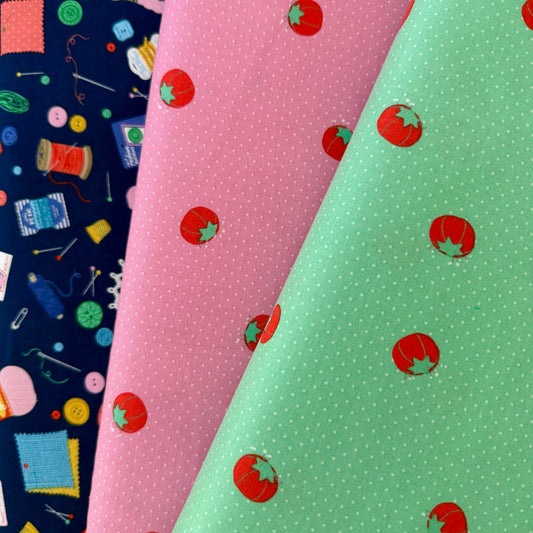 Pincushions in Pink - Hand Made from Riley Blake