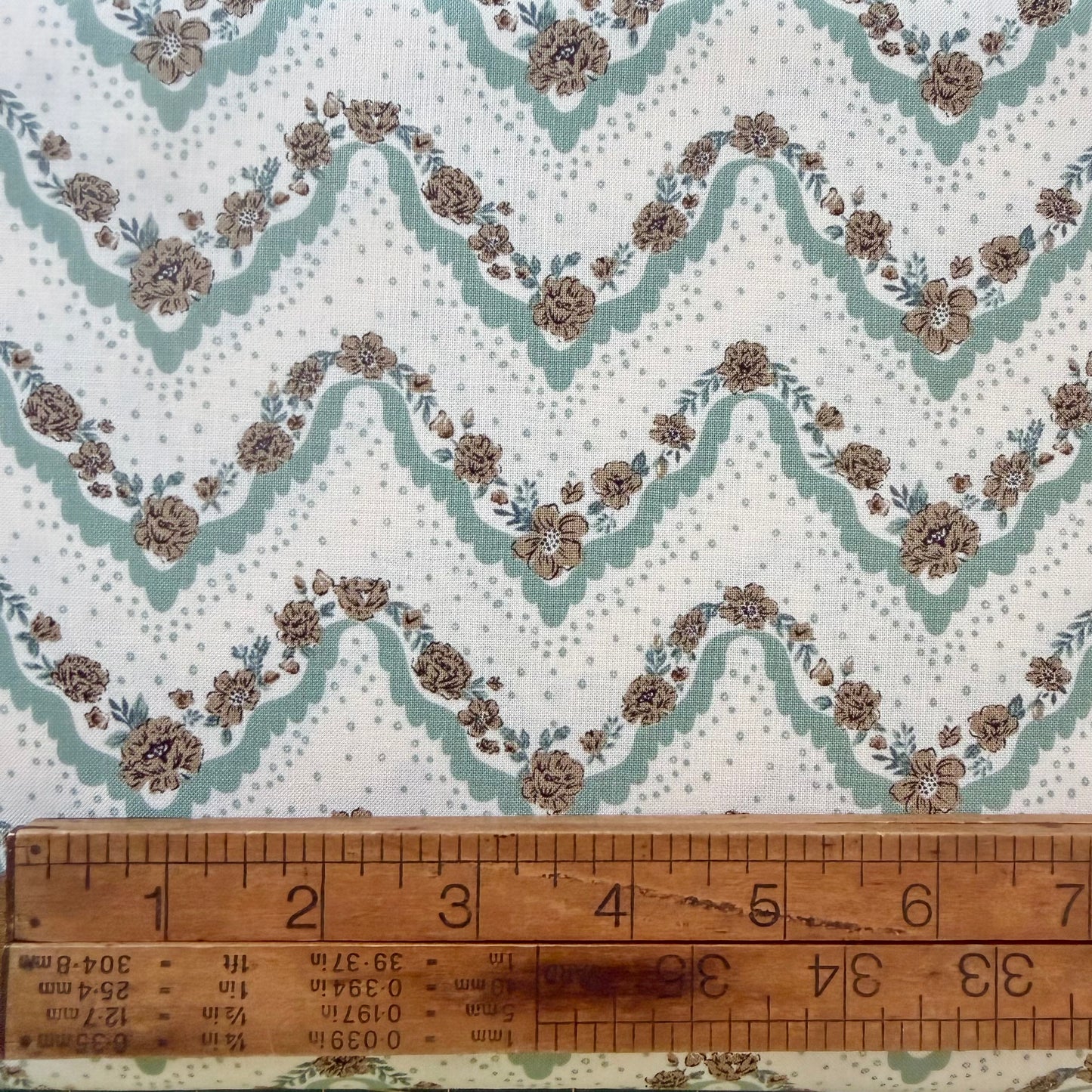 Hankie Stripes in Mist - Foraged Found & Hand Me Down by Moda