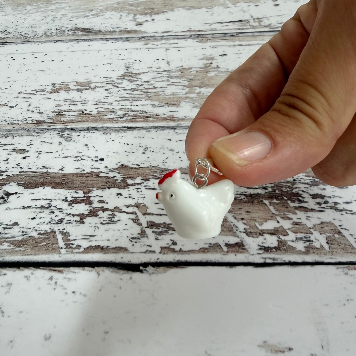 Chicken Zipper Charm