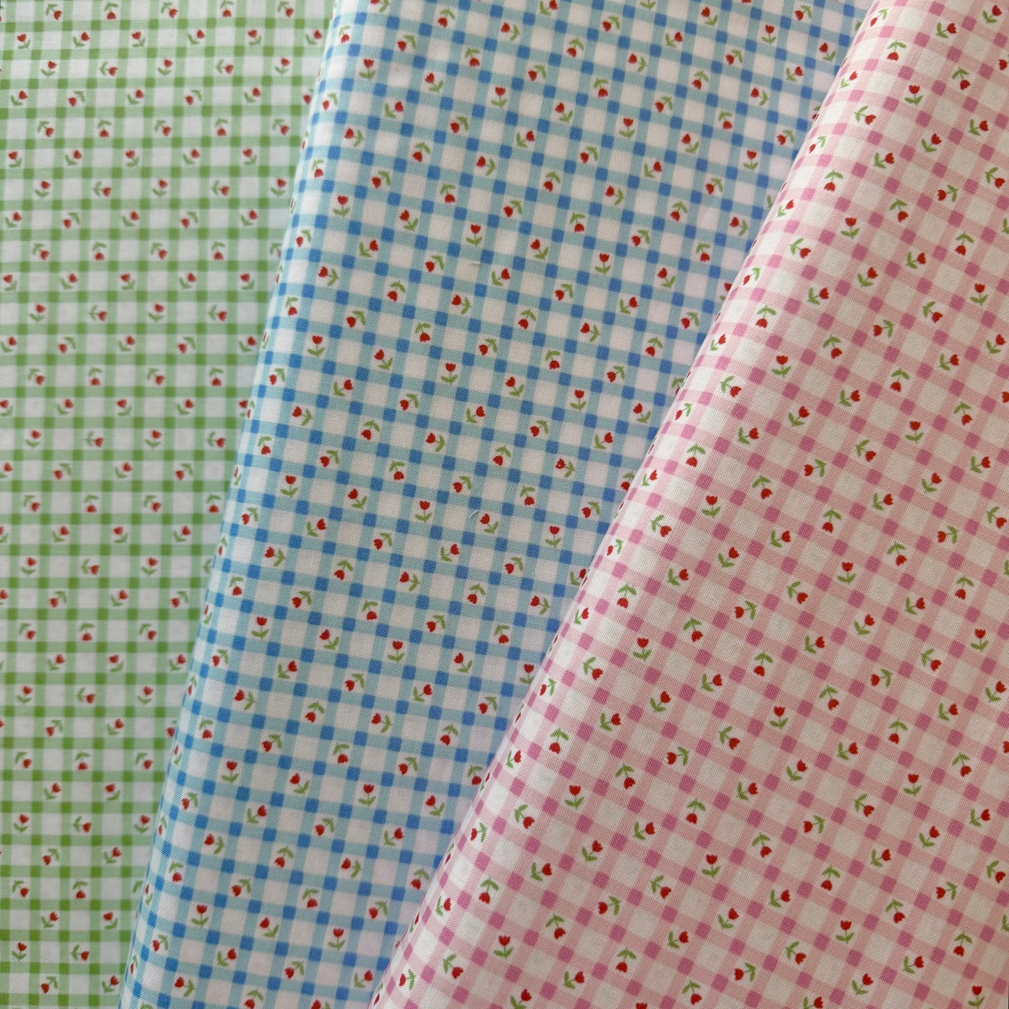 Tulip Kisses in  Pink - Bluebells & Buttercups by Poppie Cotton