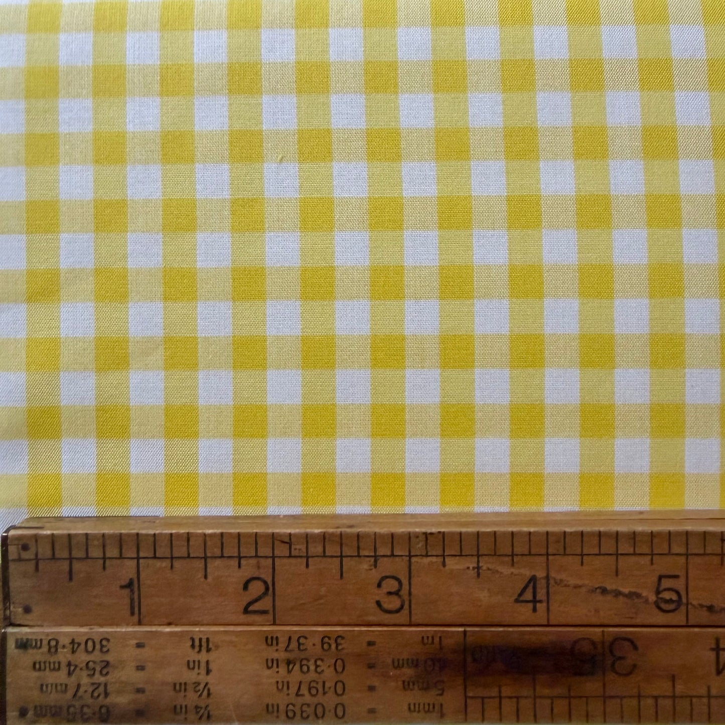 Yellow 1/4” Japanese Gingham