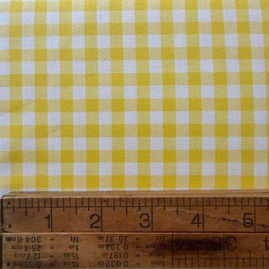 Yellow 1/4” Japanese Gingham
