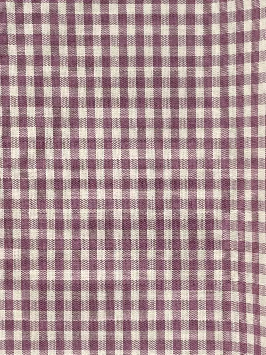 Plum 1/8th “ Yarn Dyed Japanese Gingham
