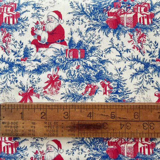 Toile Tidings - Father Christmas