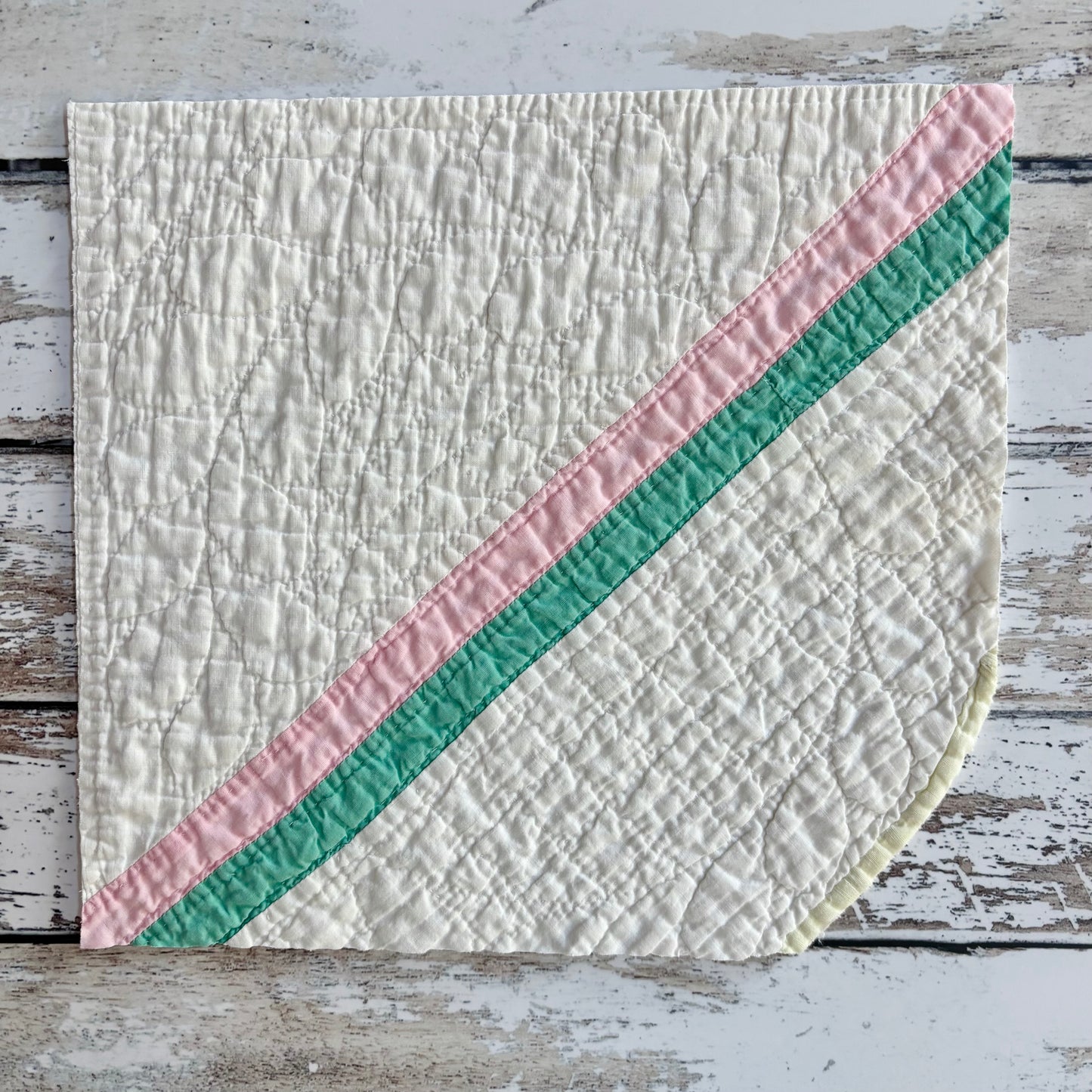 Vintage Quilt Piece (approx 9” x 9”)