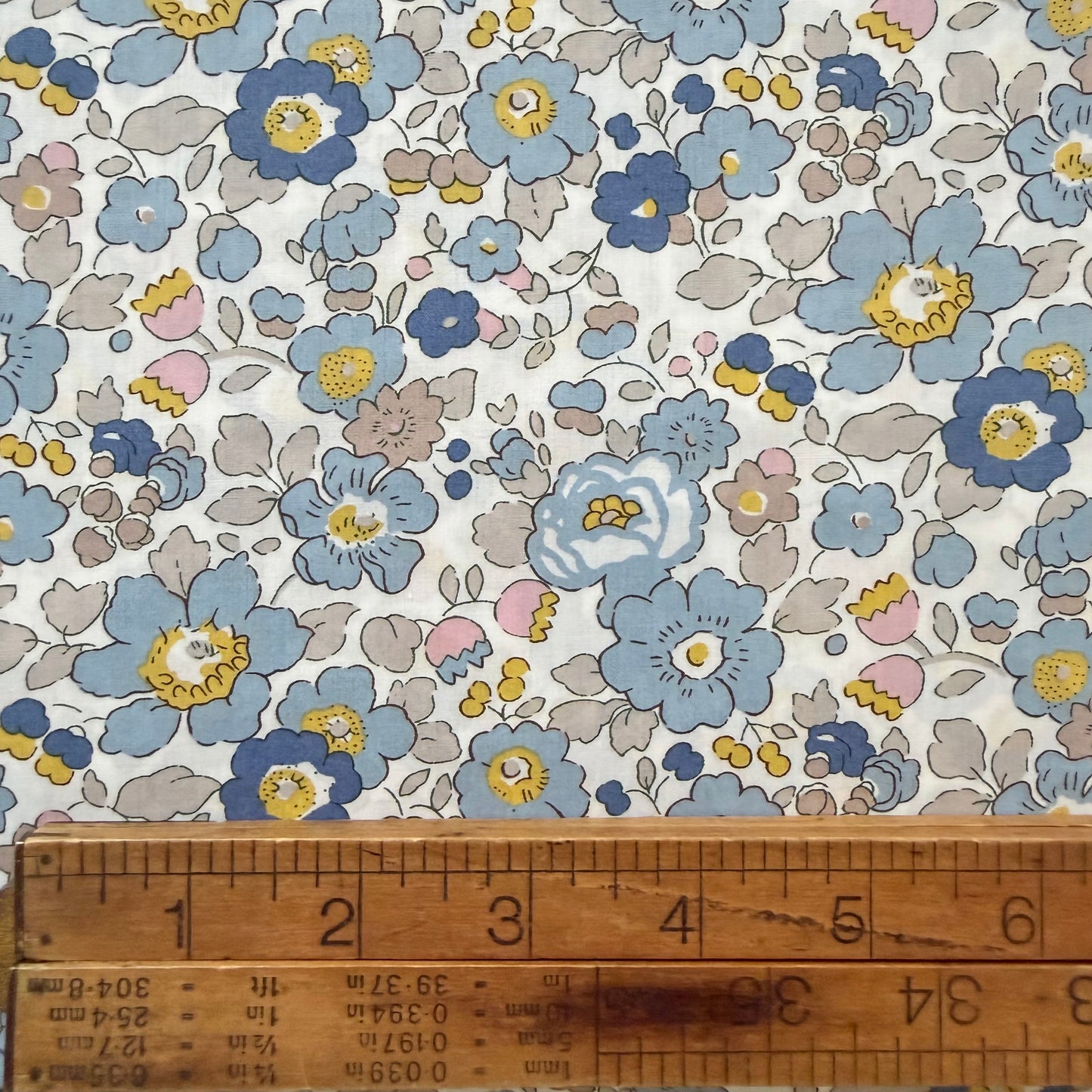 Bespoke Liberty Tana Lawn - Cloudy Blue Betsy