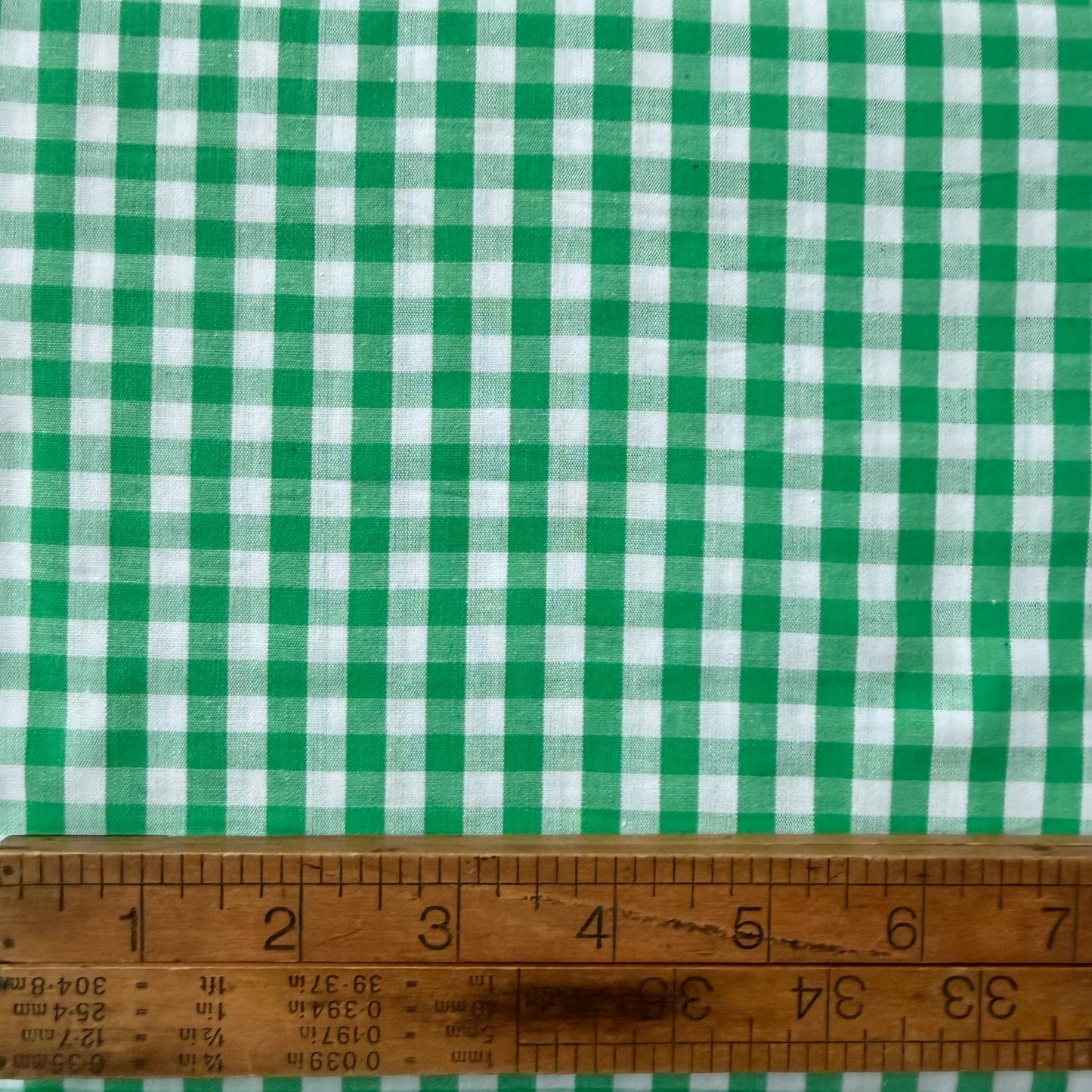 1/4” Gingham - Green