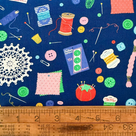 Notions in Navy - Hand Made from Riley Blake