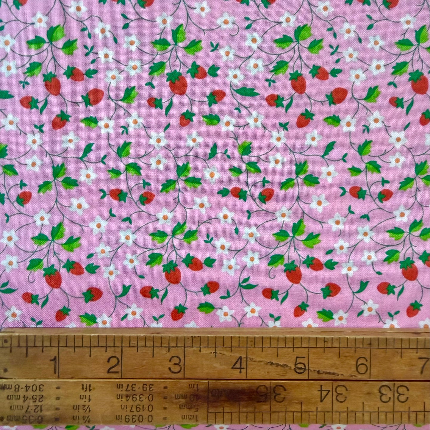 Liberty Lasenby Quilting Cotton - Gifts from the Garden - Strawberry Picking