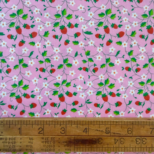 Liberty Lasenby Quilting Cotton - Gifts from the Garden - Strawberry Picking