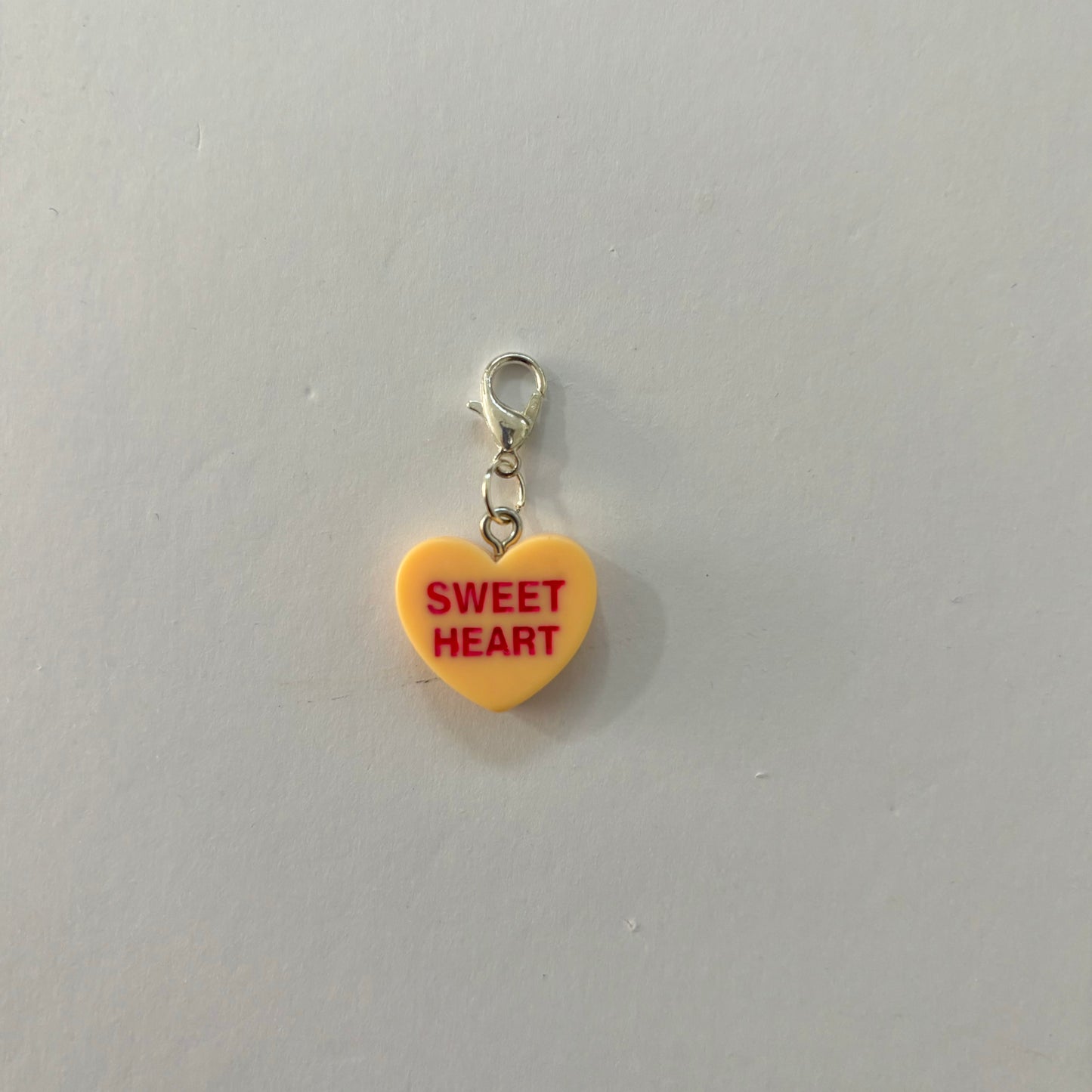 Sweet Heart - Orange Zipper Charm