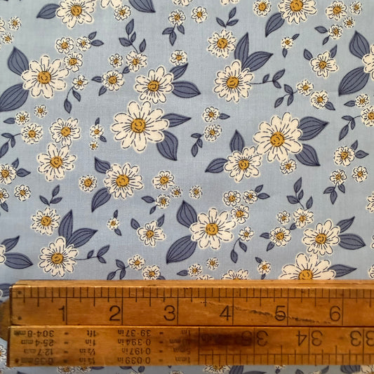 Kitten Fun - Floral in Light Denim