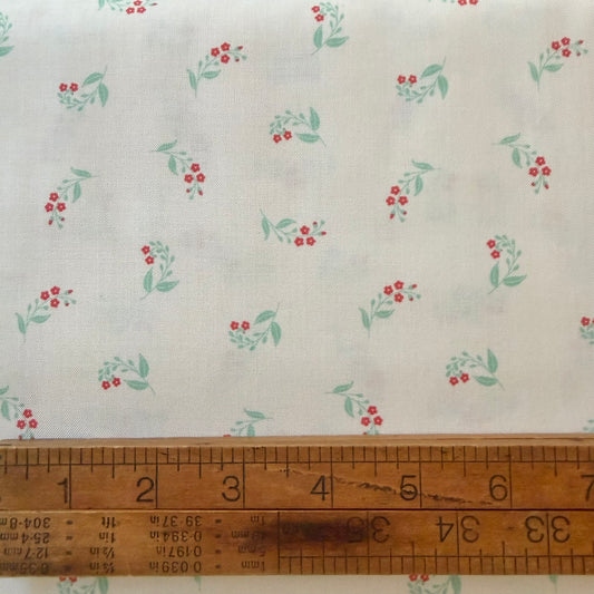 Speedwell in White - Floral Romance - Figo Fabrics