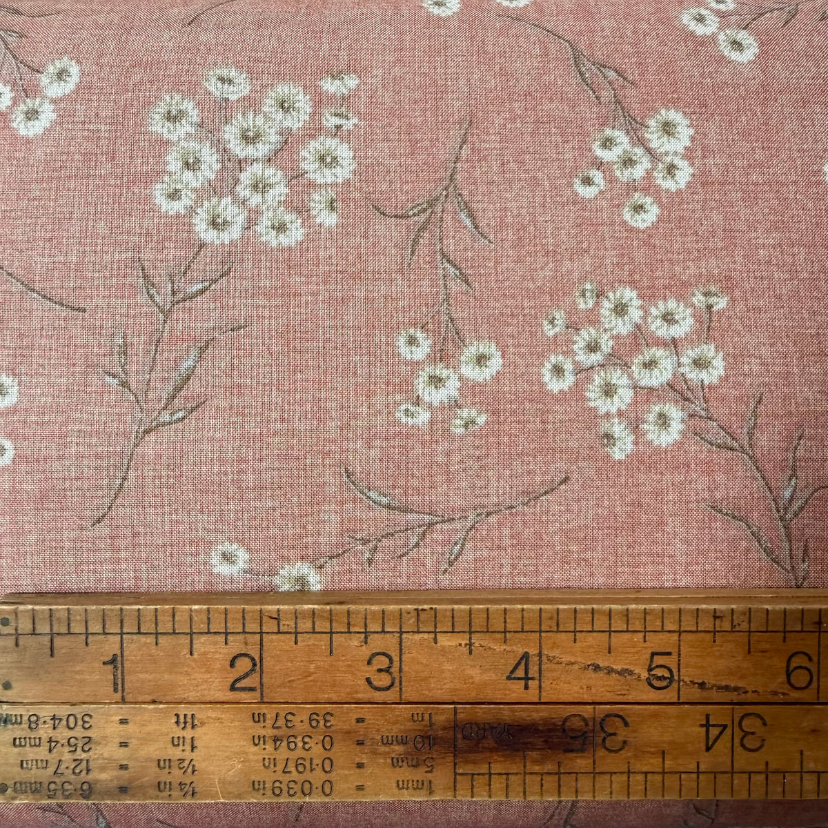 Centenary (32) by Yoko Saito - Floral on Terracotta