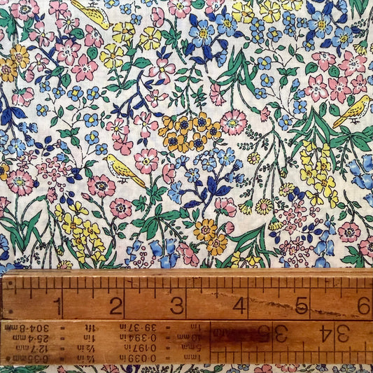 Floral with Yellow Bird - Japanese Lawn