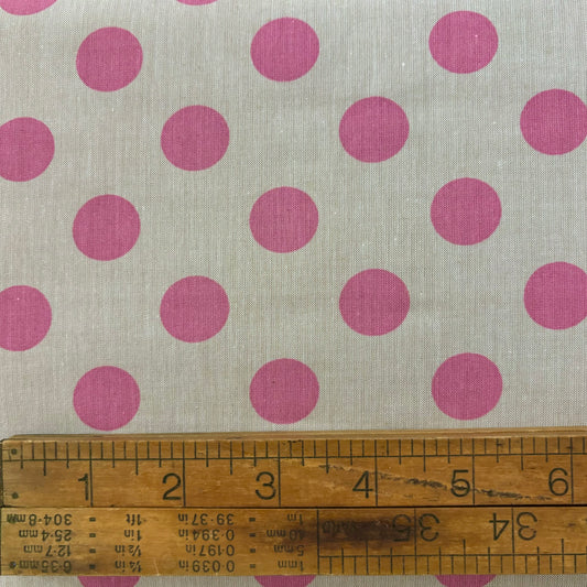 Tilda Chambray Dots - Pink