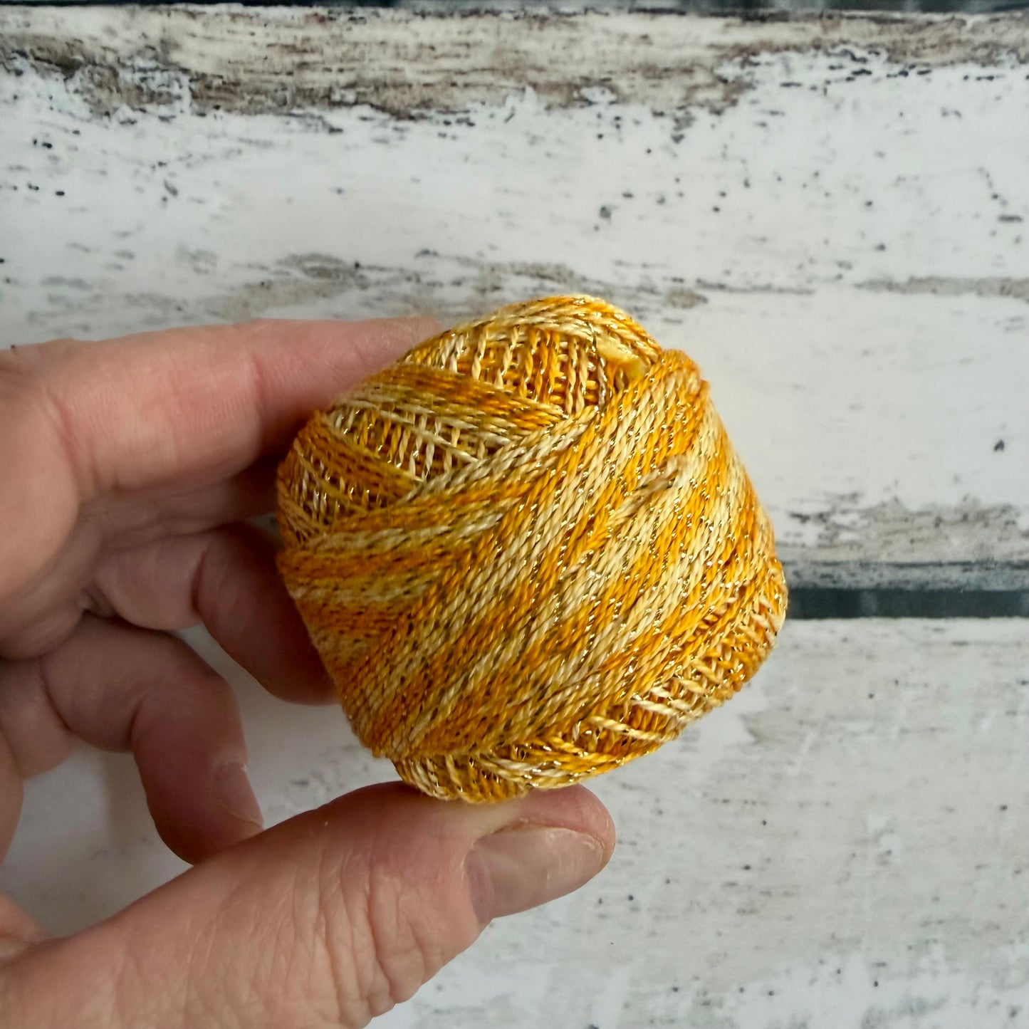 Valdani Sparkle Perle 8 Cotton - Sparkly Sunbeam