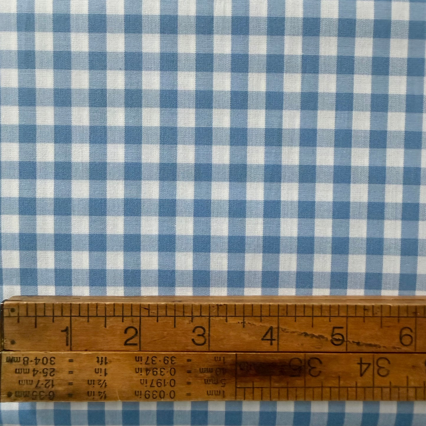 Light Blue 1/4” Japanese Gingham