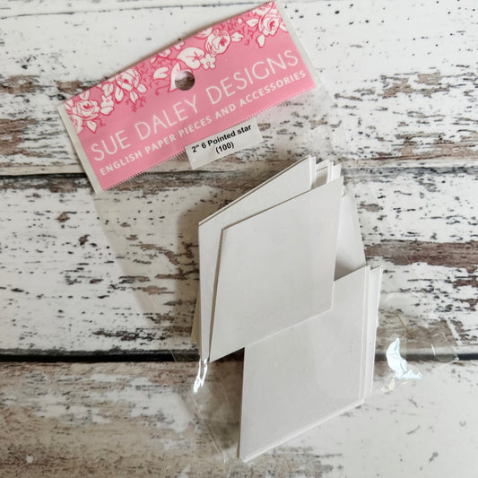 2” Six Pointed Star Papers - Sue Daley Designs