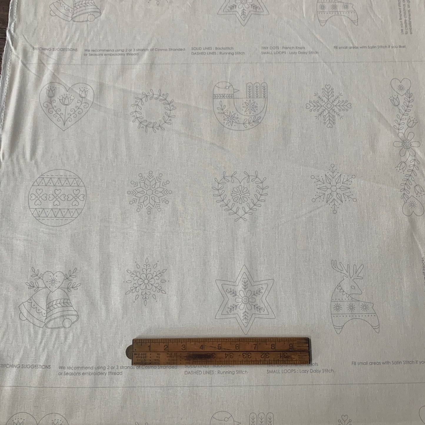 Merry Stitchmas Panel - Fat Quarter