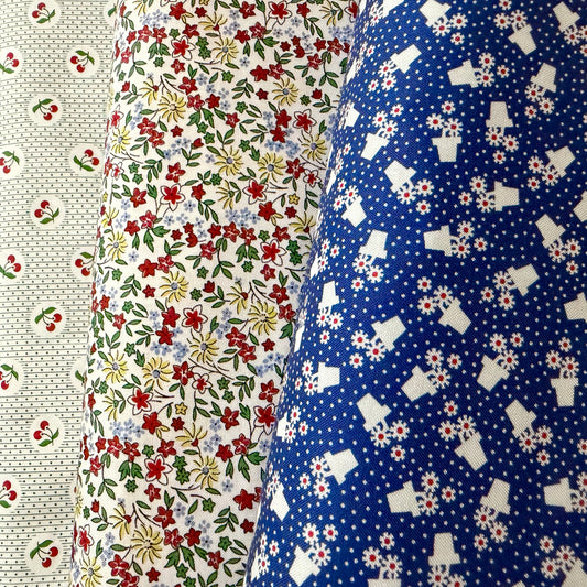 Aunt Grace Goes Bold by Judie Rothermel for Marcus Fabrics - Field Flowers in Multi