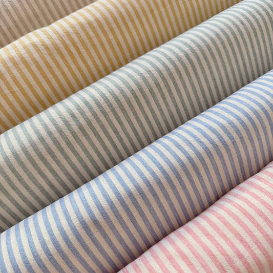 Pink Stripe - Cotton Yarn Dyed Cloth