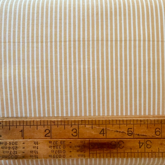 Golden Small Stripe - Yarn Dyed Japanese Cotton