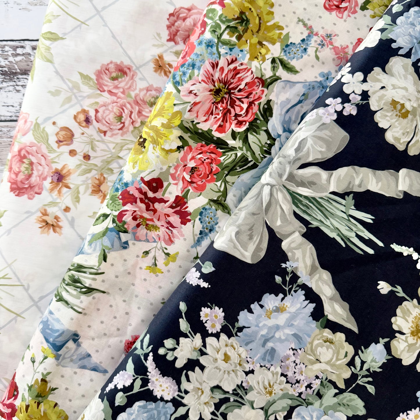 Liberty Tana Lawn - Bridgerton Bow Bouquet B