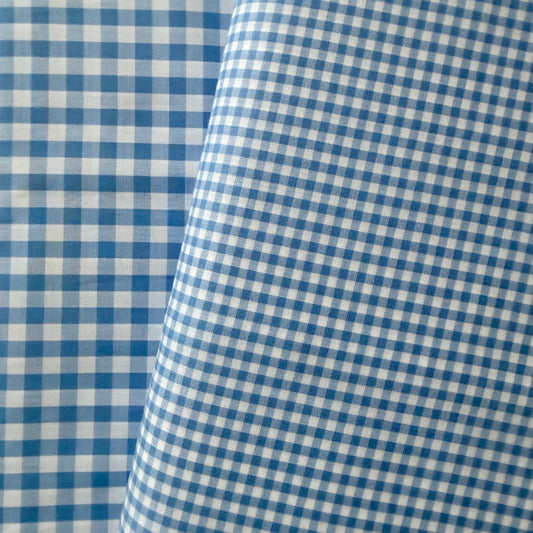 Light Blue 1/8” Japanese Gingham