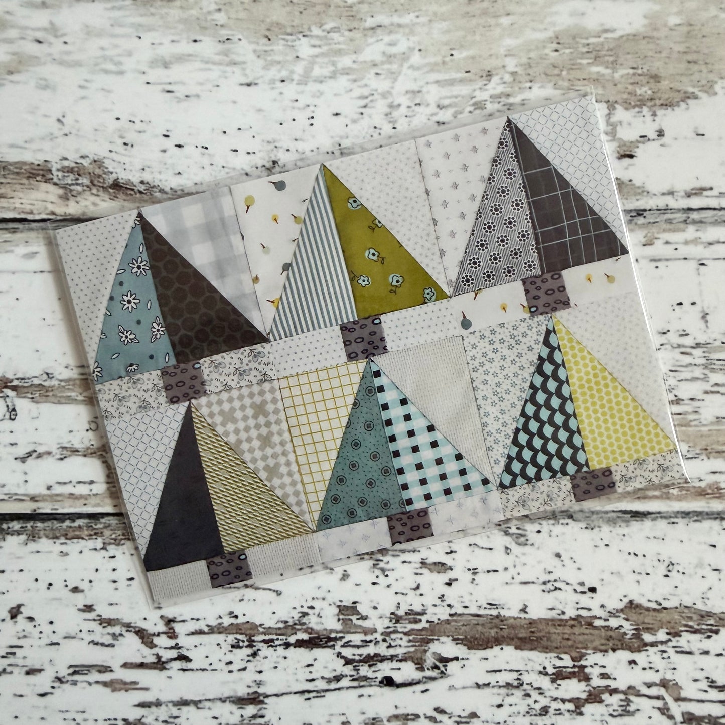 Jen Kingwell Postcard Project #18 - Half Rectangle Triangles