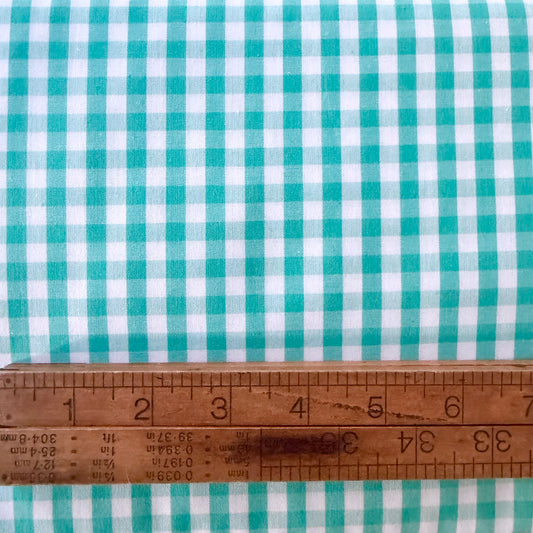 1/4” Gingham - Jade Green