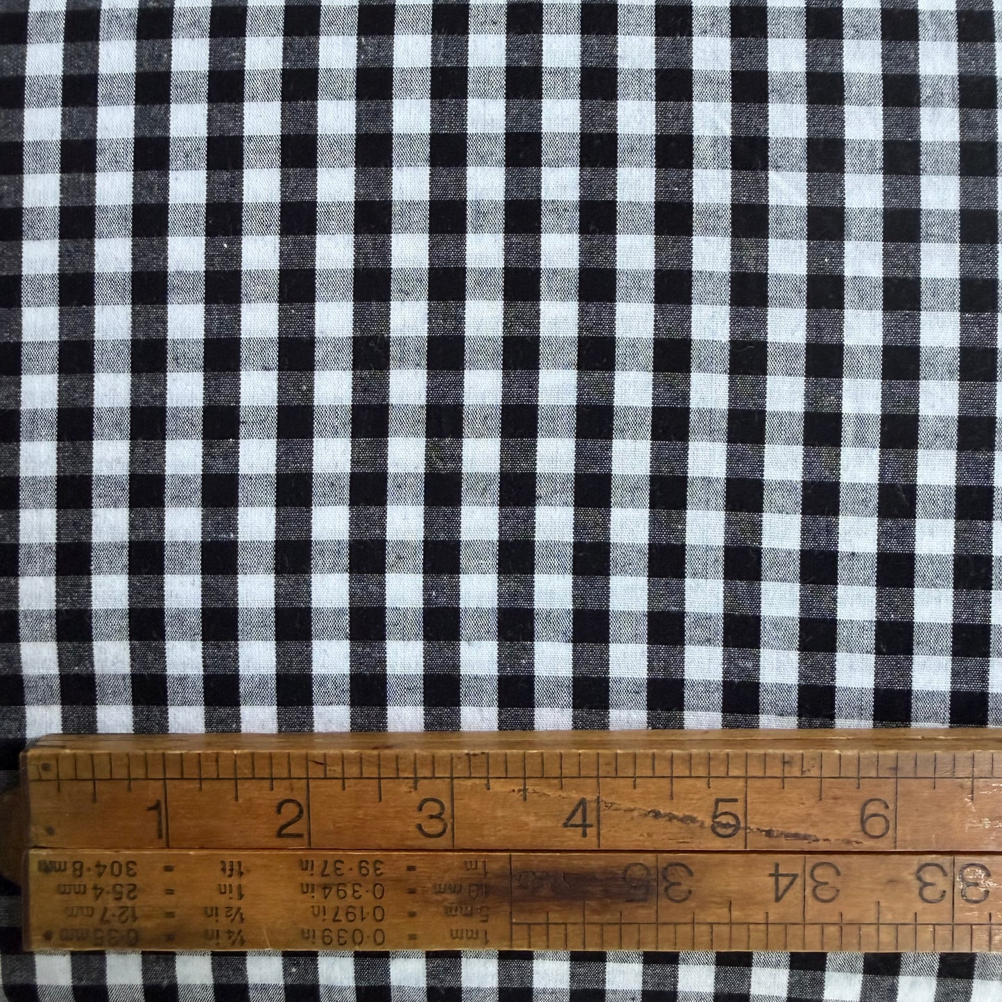 1/4” Gingham - Black