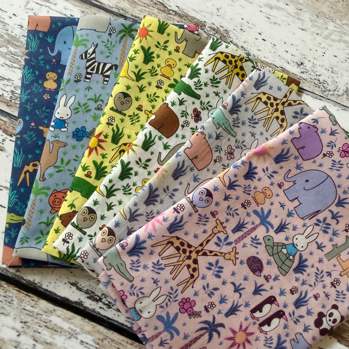 Liberty Tana Lawn Japan - Miffy Zoology Bundle