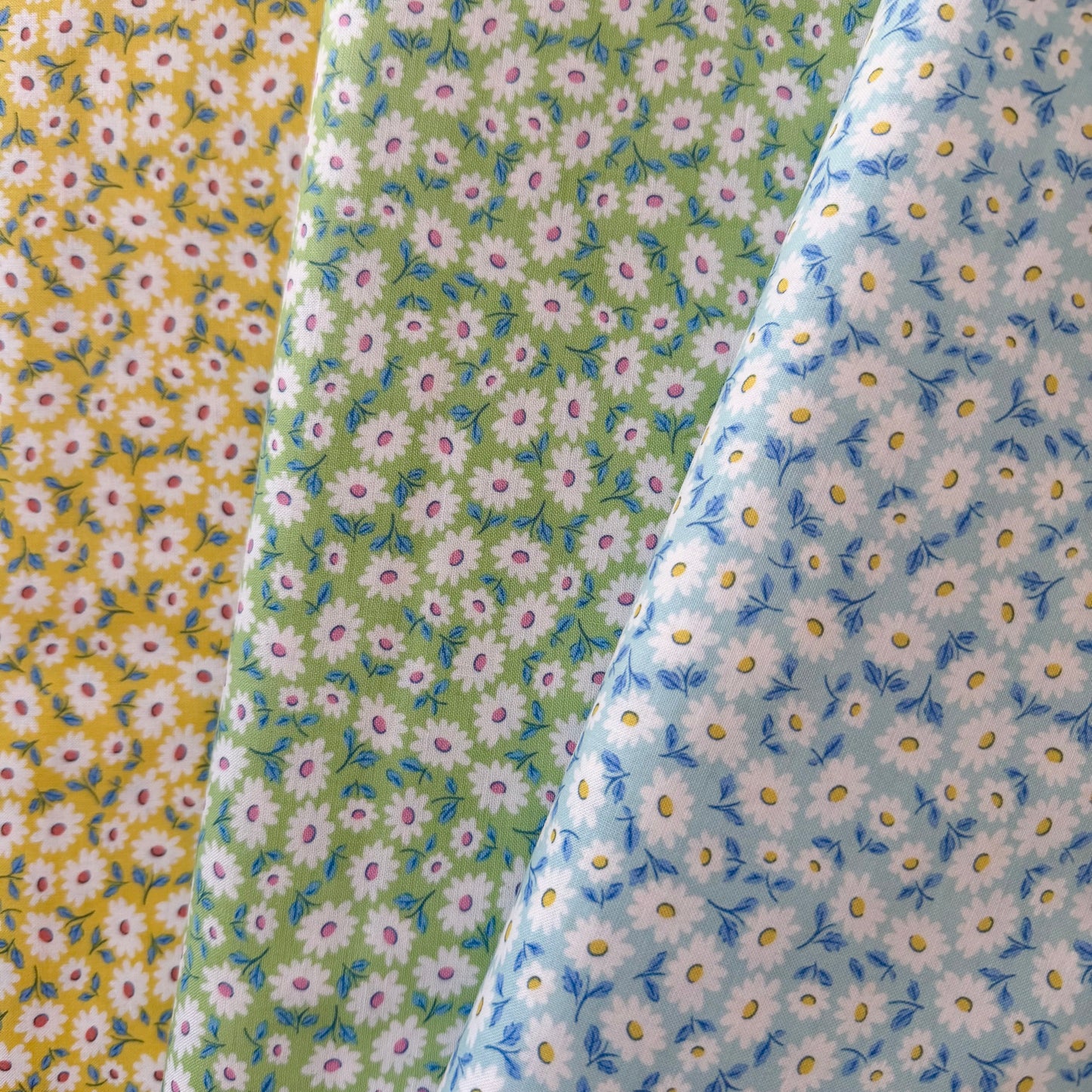 Sugar Daisy in Sky - Bluebells & Buttercups by Poppie Cotton