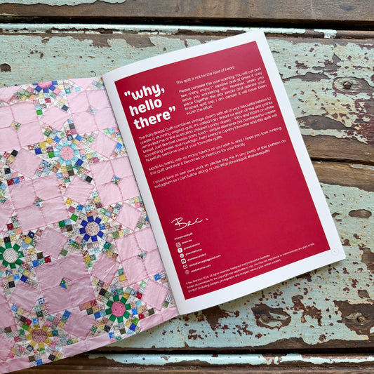 Fairy Bread Quilt Pattern (A5 Hard Copy Booklet)
