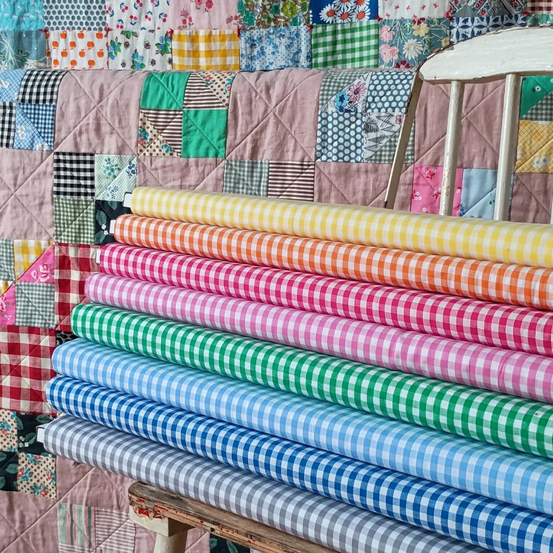 1/4” Gingham - Light Blue