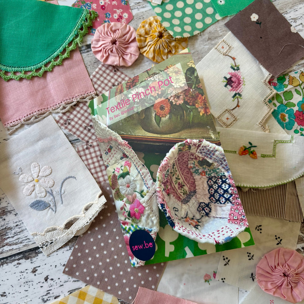 Small Project - Textile Pinch Pot Pattern – sew.be curated