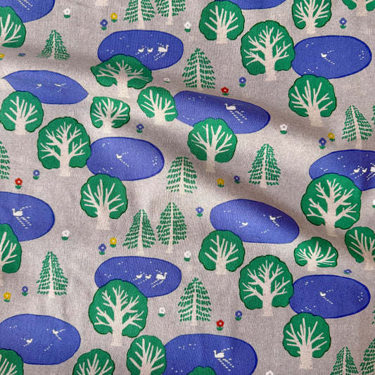 Duck Pond - Cotton Linen Canvas