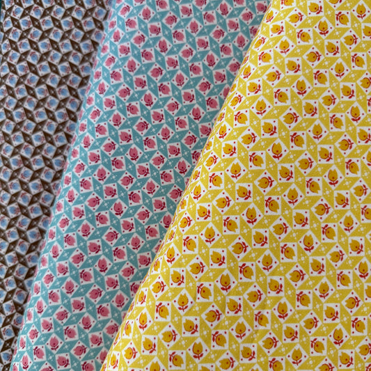 Tulips in Yellow - Textile Pantry by Junko Matsuda