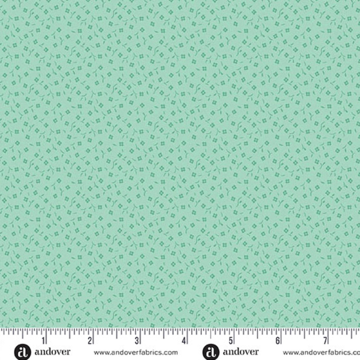 Dancing Squares in Green by Andover Fabrics