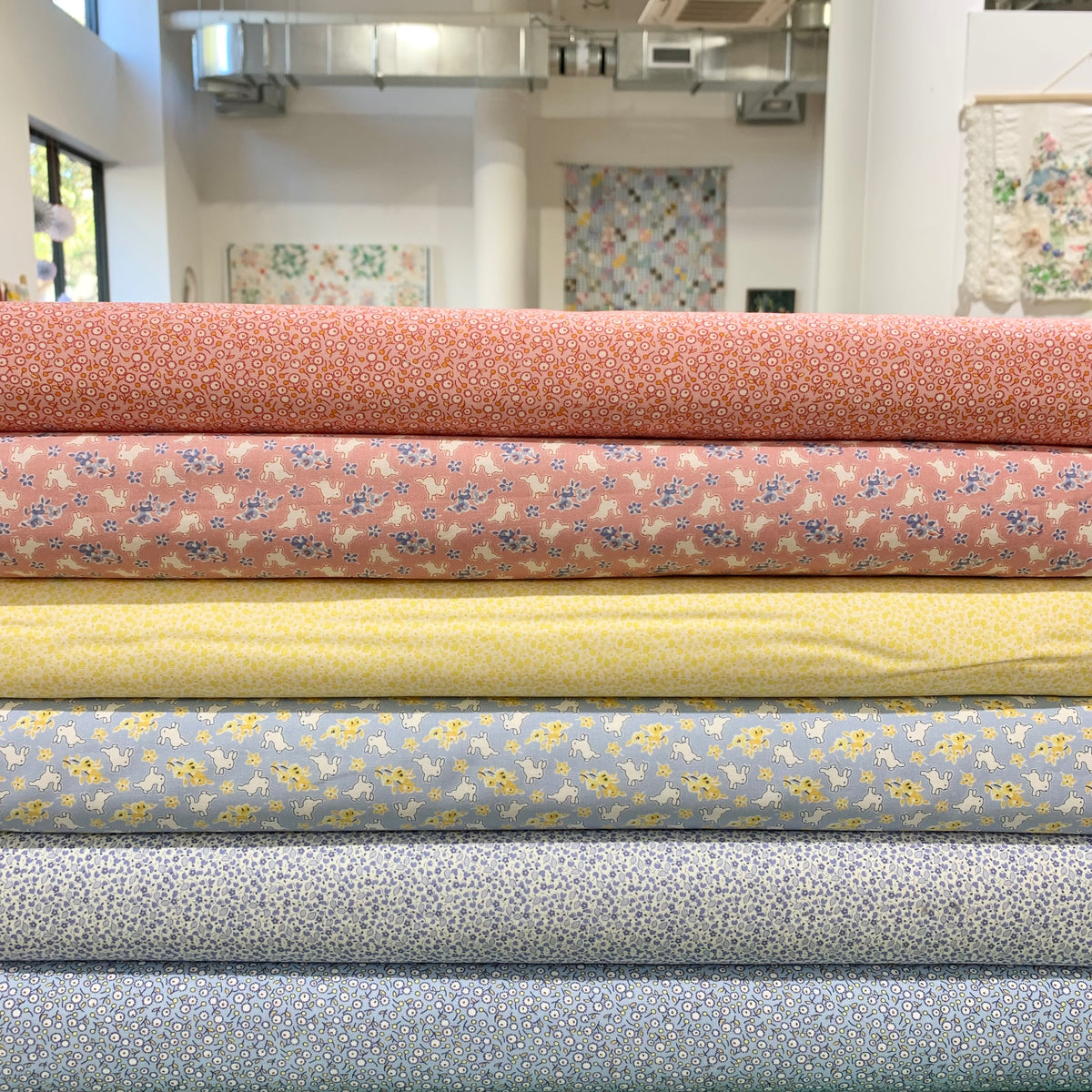 Aunt Grace Rock My Baby - Ditsy In Blue - Marcus Fabrics