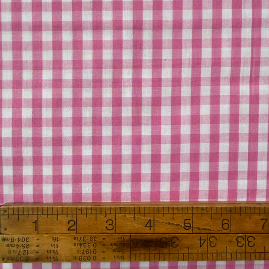 1/4” Gingham - Pink