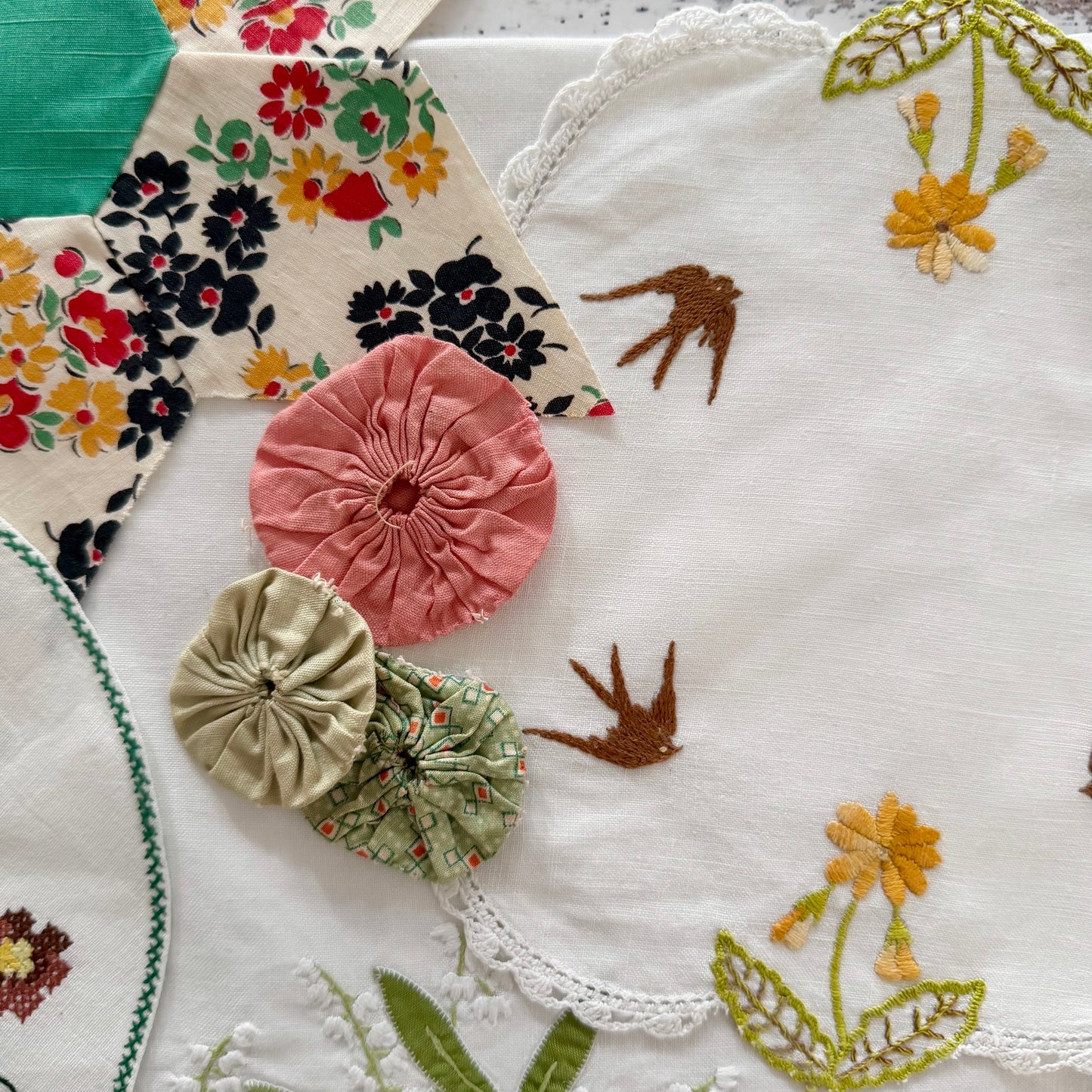 Vintage Bundle for Textile Collage (D)